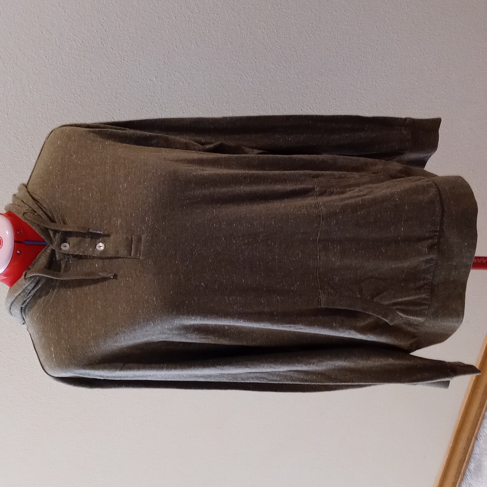 Pre-owned Fission Earthy Green thin pullover hoodie Size L